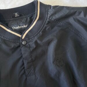 Dunbrooke‎ Mens XXL Black Pullover Windbreaker Athletic Jacket